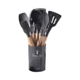 thumbnail image 2 of XMMSWDLA Silicone Kitchen Utensils Set, 12 Pcs Non-Stick Cooking Utensils Set, Sturdy Insulation Wooden Handle Kitchen Accessories for Cooking with Spatula Set and Spoons Set Gadgets, 2 of 2