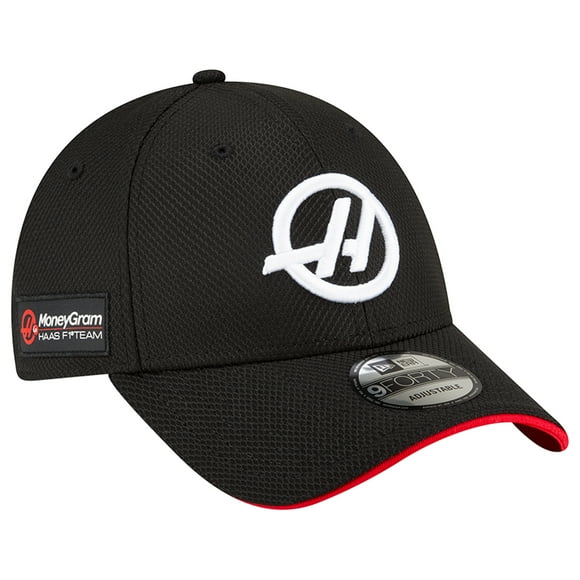 Men's New Era Black Haas F1 Team 9FORTY Adjustable Hat