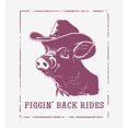 thumbnail image 4 of Cowboy Pig "Piggin' Back Rides" Adult White Crew Neck Short Sleeve Tee-XXL, 4 of 4
