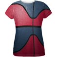 thumbnail image 1 of Championship Basketball Red & Navy Blue All Over Womens T Shirt Multi LG, 1 of 2
