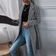 thumbnail image 5 of ICHUANYI Clearance Womens And Winter Lapel Woolen Cloth Coat Trench Jacket Long Overcoat Outwear(Black, XXL) ICHUANYI WER2023081112433, 5 of 8