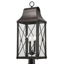 73296-143C-Minka Lavery-Great Outdoors - De Luz - 4 Light Outdoor Post Mount-32.25 Inches Tall and 12.5 Inches Wide