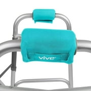 Vive Walker Handle Cushions – Soft Padded Hand Grips for Walkers, Rollators, Wheelchairs & Crutches – Comfortable Handle Covers for Seniors & Mobility Aid Support, Teal
