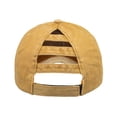 thumbnail image 5 of Toptie Women 3-Stripe Ponytail Baseball Cap Distressed Washed Messy High Bun Ponytail Hat-Yellow, 5 of 7