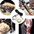 thumbnail image 3 of Pedal de tatuaje, interruptor antideslizante para máquina de tatuaje, fuente de alimentación con kit de cable de alimentación negro, 3 of 10