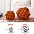 thumbnail image 5 of Knot Pillow Ball Plush - Decorative Throw Pillows for Bed Stress Relief, Round Knot Cushion for Sofa Decor Pet Toy, Brown 8 Inch, 5 of 7