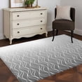 thumbnail image 3 of Modern Black Grey Area Rugs 3'x5', Washable Small Throw Rugs for Living Room Bedroom, Abstract Ombre Geometric Morocco Indoor Outdoor Rug Non-Slip Low Pile Carpet Runner Reversible Floor Mats, 3 of 8