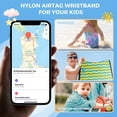 thumbnail image 3 of Air tag Wristband Kids(2 Pack), Nylon Air tag Bracelet for Kids Compatible with Apple Air tag, Air tags Protective Cover with Strap Holder Lightweight Elastic Watch Band for Kids, Elders, 3 of 16