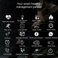 thumbnail image 4 of Reloj Inteligente SUNROAD JK102 con Monitoreo de Salud - Pantalla Táctil a Color, Resistente al Agua IPX8, Batería de Larga Duración y Notificaciones Bluetooth - Negro o Café, 4 of 6