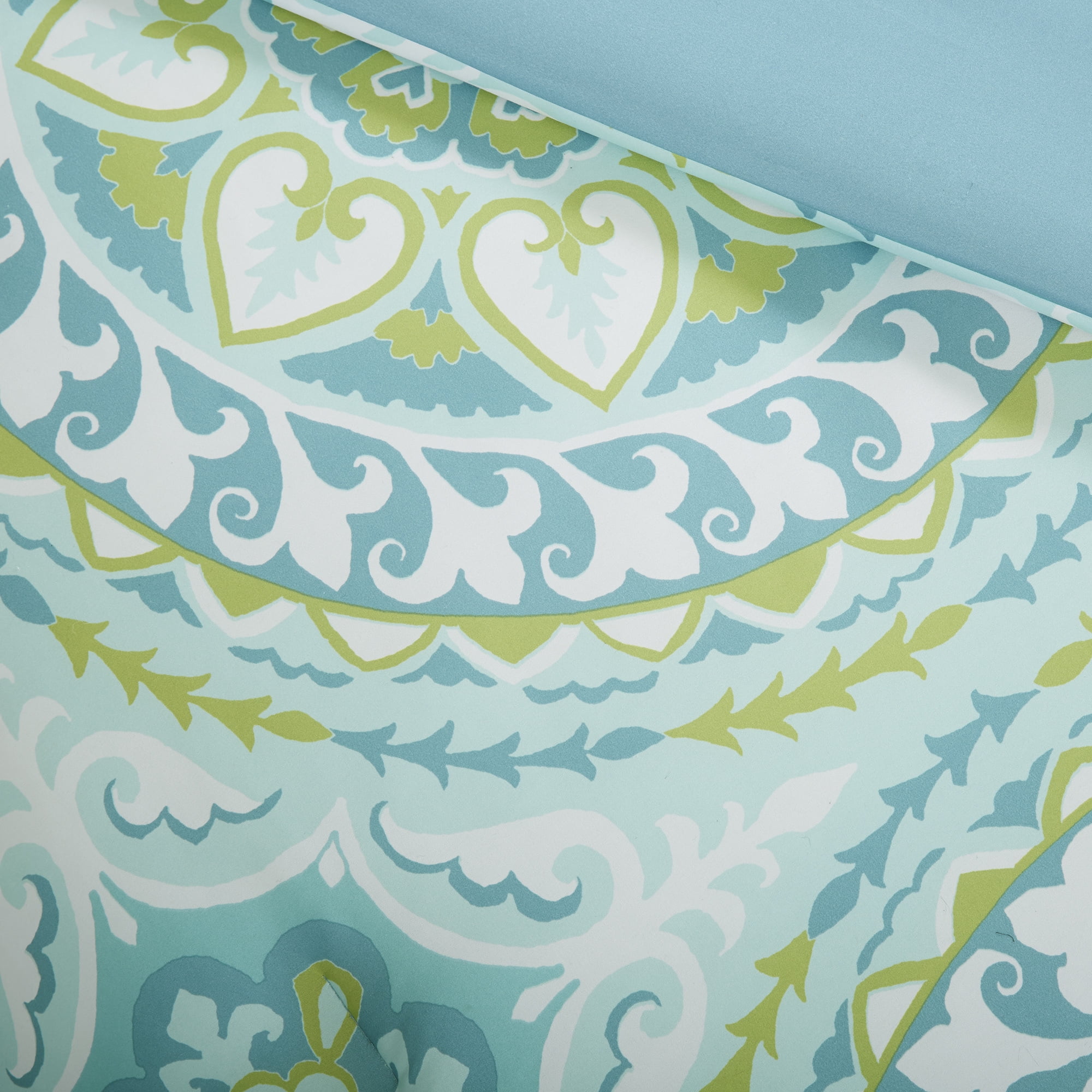 Home Essence Nepal Bed in a Bag Comforter Bedding Set, Blue, Queen