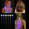 thumbnail image 3 of Light Up Hair Barrettes Glowing Fiber Hair Clips for Party Bar Dancing Braid Accessories Girls Women Festive Hairpins, 3 of 8