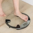 thumbnail image 4 of Escali Digital Glass Bath Scale for Body Weight, Bathroom Body Scale, High Capacity of 400 lb, Battery Included, Clear Round Platform, 4 of 4