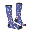 thumbnail image 3 of Vsdgher Beautiful Koi Fish Print Thigh High Socks Extra Long Stretchy Sock Women Over Knee High Opaque Stocking Daily Wear, 3 of 5
