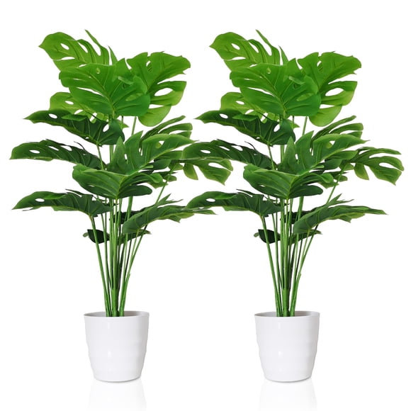 Plantas artificiales Monstera Deliciosa SAJANDAS con macetas de 70 cm