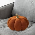 thumbnail image 5 of Halloween Pumpkin Pillows/ Cute 3D Shaped Cushion, Halloween Plush Toys, Plush Decorative Sofa Cushion for Bed Room Decor Car Brown, 5 of 7