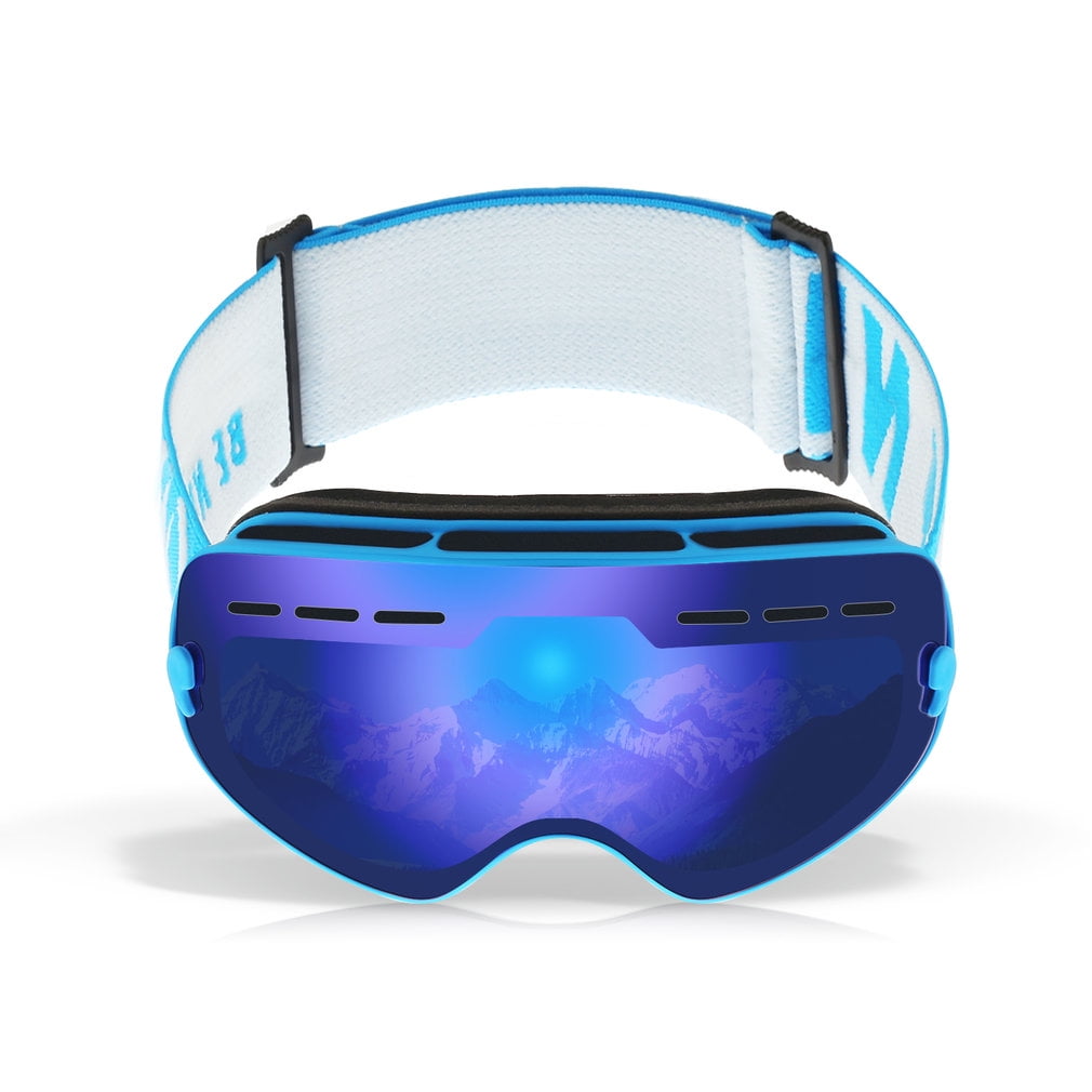Children Ski Goggles, Durable Snow Ski Goggles Double Lens Anti-fog Windproof Mask Glasses by