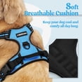 thumbnail image 2 of Arnés para perros Rabbitgoo, sin tirones, ajustable, azul, para perros grandes, 2 of 7