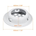thumbnail image 2 of Unique Bargains Évent de Soffite Circulaire de 25 mm, Lot de 30 Évents d'Air Circulaires en Acier Inoxydable, Blanc, 2 of 5