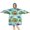 Light Blue Dinosaur, variant on Wearable Oversized Blanket,Light Blue Dinosaur Landscape Pattern Wearable Blanket Hoodie for Adults,Cozy Hooded Blankets with Super Pockets,Super Warm Fuzzy Pullover for Women & Men