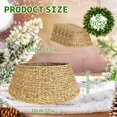 thumbnail image 2 of 27in Christmas Tree Collar, Hand-Woven Natural Wicker Christmas Tree Basket Base Beautiful Christmas Tree Base Cover for Christmas Decoration, 2 of 8