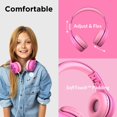 thumbnail image 2 of Auriculares LilGadgets Connect+ Pro Kids con cable rosa y micrófono, 2 of 7