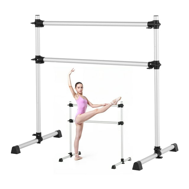 VEVOR Barre de Ballet de 4 Pi Autoportante Portable pour la Mise en Forme et la Danse, Hauteur Ajustable
