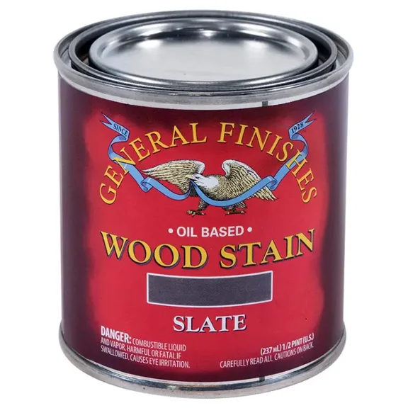 General Finishes Oil Stain – Slate - 1/2 Pint