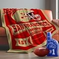 thumbnail image 2 of Throw Blanket San Francisco Gifts for Men Women Boy Sports Team Color Blanket Soft Lightweight Flannel Blanket Decor for Sofa Bed 60"x50", 2 of 6