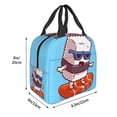 thumbnail image 3 of Disketp Sushi Salmon Surfing for Insulated Lunch Bag for Women and Men, Perfect for Work, Hiking, Picnic, 3 of 8