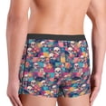 thumbnail image 5 of Daiia Skull flower leaf Plaid Men's Underwear Boxer Briefs, Cotton Stretch Moisture-Wicking Underwear-XX-Large, 5 of 9