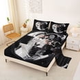 thumbnail image 2 of Erosebridal Anime Couple With Wings Bed Sheets,Valentine's Day King Sheets For Men Women 4-Piece, 2 of 6
