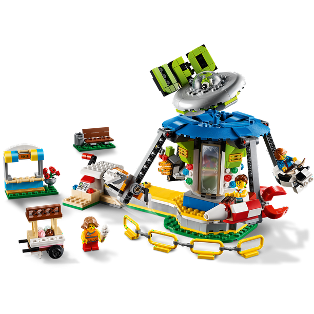 LEGO Creator Fairground Carousel 31095 Space-Themed Kit (595 Pieces) - Walmart.com