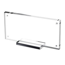 Esquirla Dollar Bill Picture Frame Holder Acrylic Display with Base Organizing Wear Resistant Ideal Gift Tabletop Display for Concert