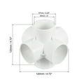 thumbnail image 2 of Conectores de codo Uxcell para adaptadores de tuberías de agua para jardín y hogar 2" (Interior: 50mm, Exterior: 57mm) 1, 2 of 4