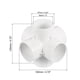 thumbnail image 2 of Conectores de codo Uxcell para adaptadores de tuberías de agua para jardín y hogar 2" (Interior: 50mm, Exterior: 57mm) 1, 2 of 4