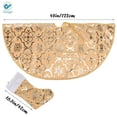 thumbnail image 5 of Deago Christmas Tree Skirt 48 Inches Snowy Pattern Large Christmas Tree Mat with Merry Christmas Stocking for Xmas Holiday Decoration Indoor Outdoor (Gold), 5 of 9