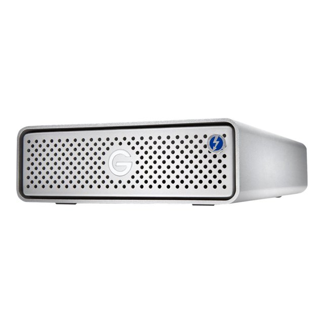 G-Technology G-DRIVE GDRETB3U3NB100001BDB - Hard drive - 10 TB - external (desktop) - USB 3.1 Gen 1 / Thunderbolt 3 - 7200 rpm - silver