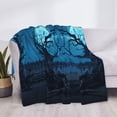 thumbnail image 4 of Throw Blanket for Couch - Tree Moon Night Sky Soft Comfy Lightweight Cozy Warm Throw Blanket, Fuzzy Plush Flannel Blanket & Throws for Sofa and Bed All Season, 4 of 8