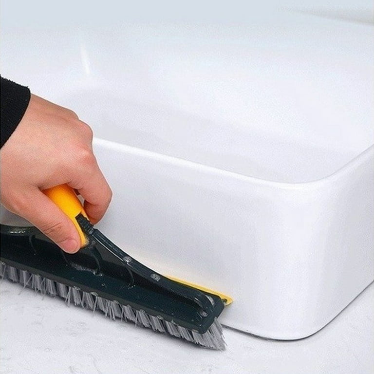 kelyee 2 in 1 Floor Scrub Brush, 2022 Upgrade Floor Scrub Brush with Long  Handle, Premium Rotating Bathroom Kitchen Crevice Scrub Brushes for  Cleaning