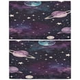 thumbnail image 2 of BZSMCE Set of 2 Pieces Window Curtains In Night Sky Mosaic Pattern 57x24in/57x36in, 2 of 9