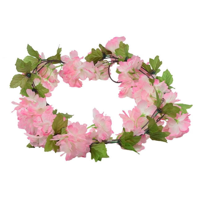 Guirnalda de flores artificiales de 18 cabezas, simulación de flores de ratán, banquete de boda, colgante de ratán falso, rosa oscuro Advancent HA7513-01B