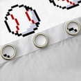 thumbnail image 4 of Manfei Boys Baseball Print Black Out Curtains, Sport Player Curtains Pack of 2 (42x63 Each), Cartoon Ball Game Bedroom Curtains, Curtains and Drapes Home Decor, 4 of 6