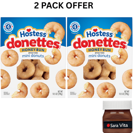 Hostess Donettes Honey Bun Artificially Flavored Mini Donuts 10.5 oz Bag