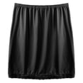 thumbnail image 5 of renvena Half Slips for Women Underskirt Short Lace Trim Above Knee Half Slip Black One Size, 5 of 7