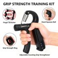 thumbnail image 3 of Juego de refuerzos Hand Gripper, ajustable de 5 a 60 kg con contador, 3 of 9