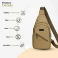 thumbnail image 4 of YFTDEY Canvas Minimalist Crossbody Bag, Men's Casual Bag, Stylish Sling Bag, Ideal for Daily Use, Perfect for Outdoor Activities, Versatile for Travel and Shopping, 4 of 4