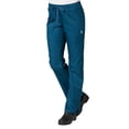 thumbnail image 3 of Maevn Eon Women's V-Neck Pocket Top & Full Elastic Zipper Pocket Cargo Pant Scrub Set, 3 of 5