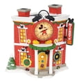 thumbnail image 1 of Department 56 Porcelana, Reloj Despertador Disney Mickey Shop Village Lit Building, Multicolor, 1 of 5