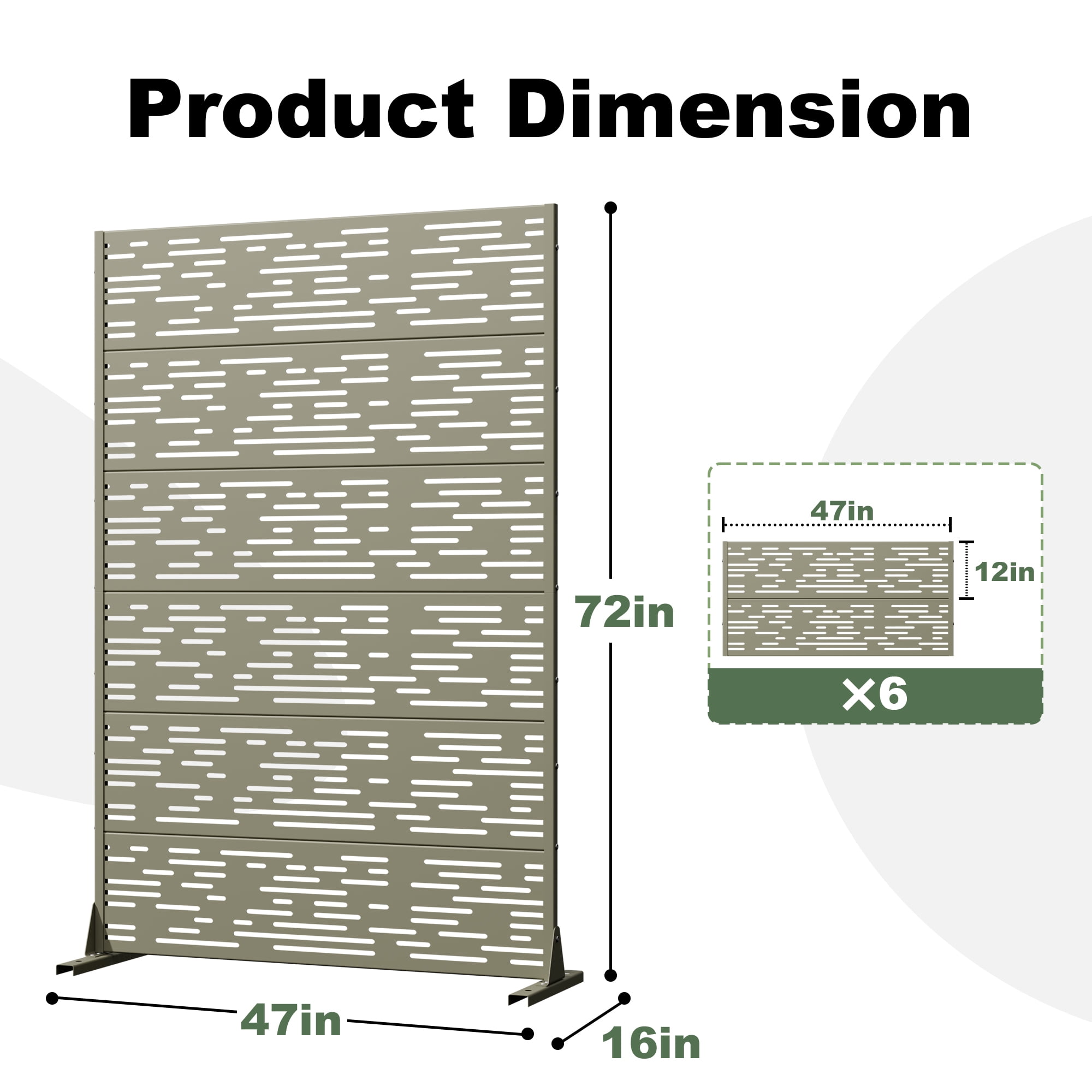 Outdoor Metal Privacy Screen