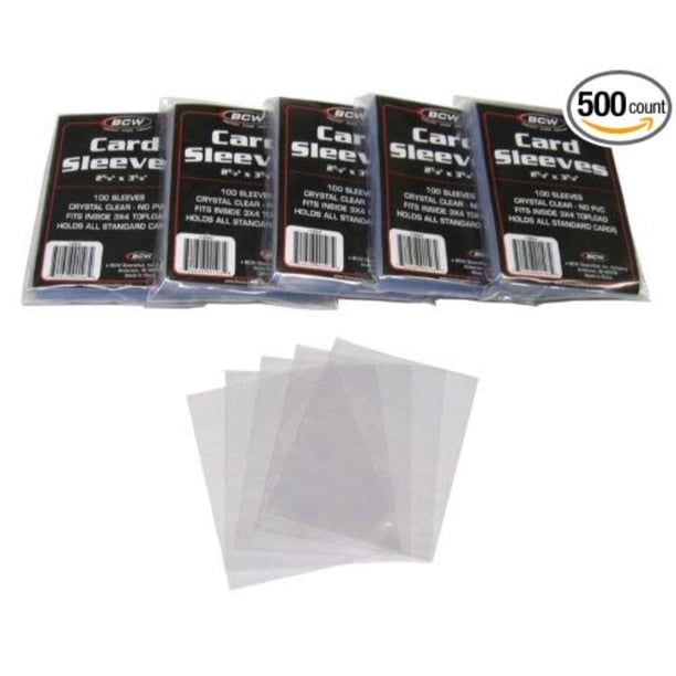 500 Brand Soft Card Sleeves Penny Sleeves 5 Sealed Packs Standard Size 2 5 8 X 3 5 8 No Pvc Size 2 5 8 X 3 5 8 By Bcw Walmart Com Walmart Com